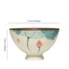 1PC Chinese Ceramic Teacup Personal  Cup Hand Painted Lotus Tea Bowl Master Cup Handmade Boutique Tea Set Accessories