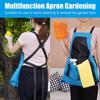 Waterproof Multi-Pocket Oxford Cloth Apron for Gardening & Pruning with Extended Leg Protection & Color Blocking Design