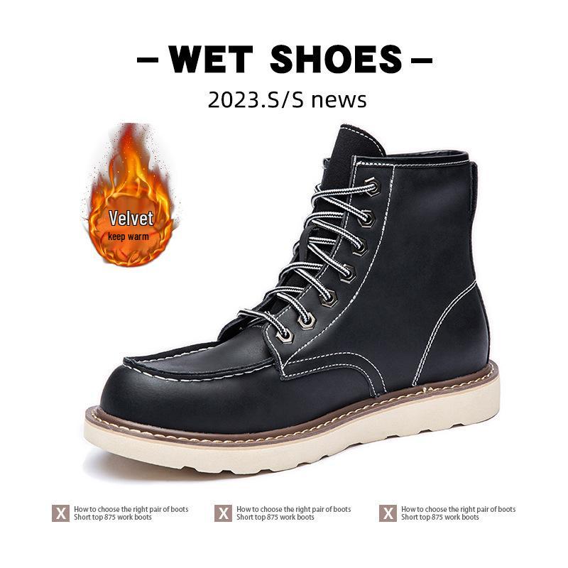 Men's Retro Martin Boots 2025 - Extra Size Spring/Autumn Outdoor Short Work Boots