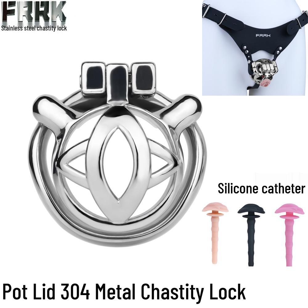 FRRK Men's Stainless Steel Cock Chastity Lock - Adult Toy