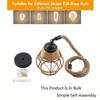 Industrial Style Hemp Rope Pendant Lights Iron Woven Hemp Rope Chandelier  Restaurant Lighting