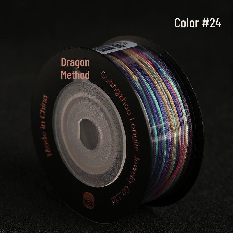 Dragon Knot High-A Jade Thread: Eco-friendly, Colorfast Jewelry Weaving Cord, 79 Colors, Handmade DIY Bracelet Material.
