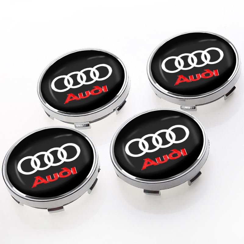 

4Pcs Car Wheel Center Hub Cap Car Rims Dust-proof Cover Hubcaps For Audi S5 S6 S7 S4 S8 TT A4 B8 A3 B6 A6 C7 C6 B7 Q5 Q7 C5 A5 B5 A7 A1 B9 Q3 A8L Q8 audi чорний