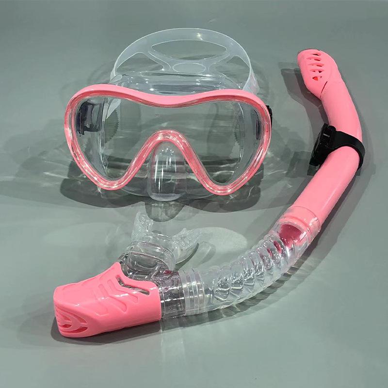 Full Dry Silicone Snorkel Set: Diving Mask, Snorkeling Goggles & Breathing Tube