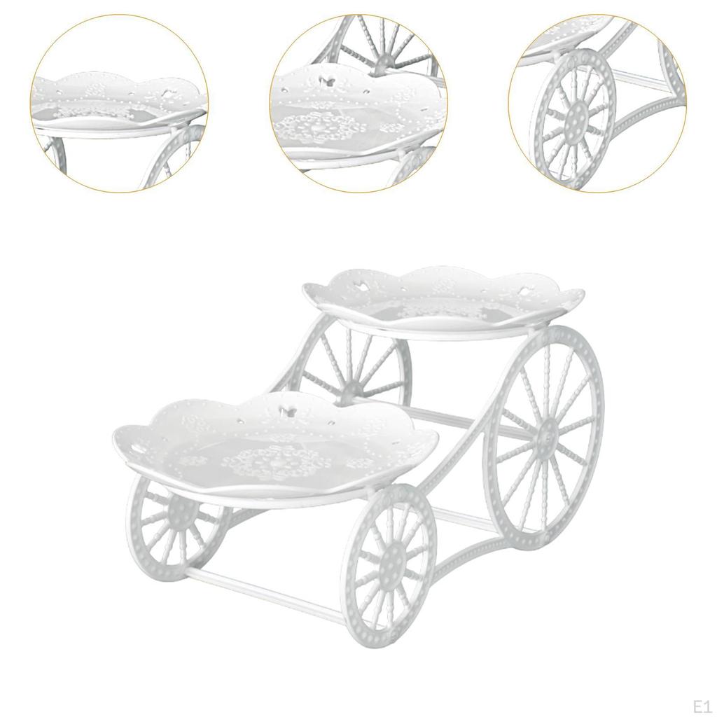 2 schicht Obst Platte Halter Tier Tablett Snack Candy Display Dessert Cupcake Stehen für Wohnzimmer