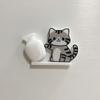 Acryl Katzen Schnurrhaare Sammlung Ornamente Magnetischer Cartoon Katze Kühlschrankaufkleber Katzenhaar Aufbewahrung Gedenkbox