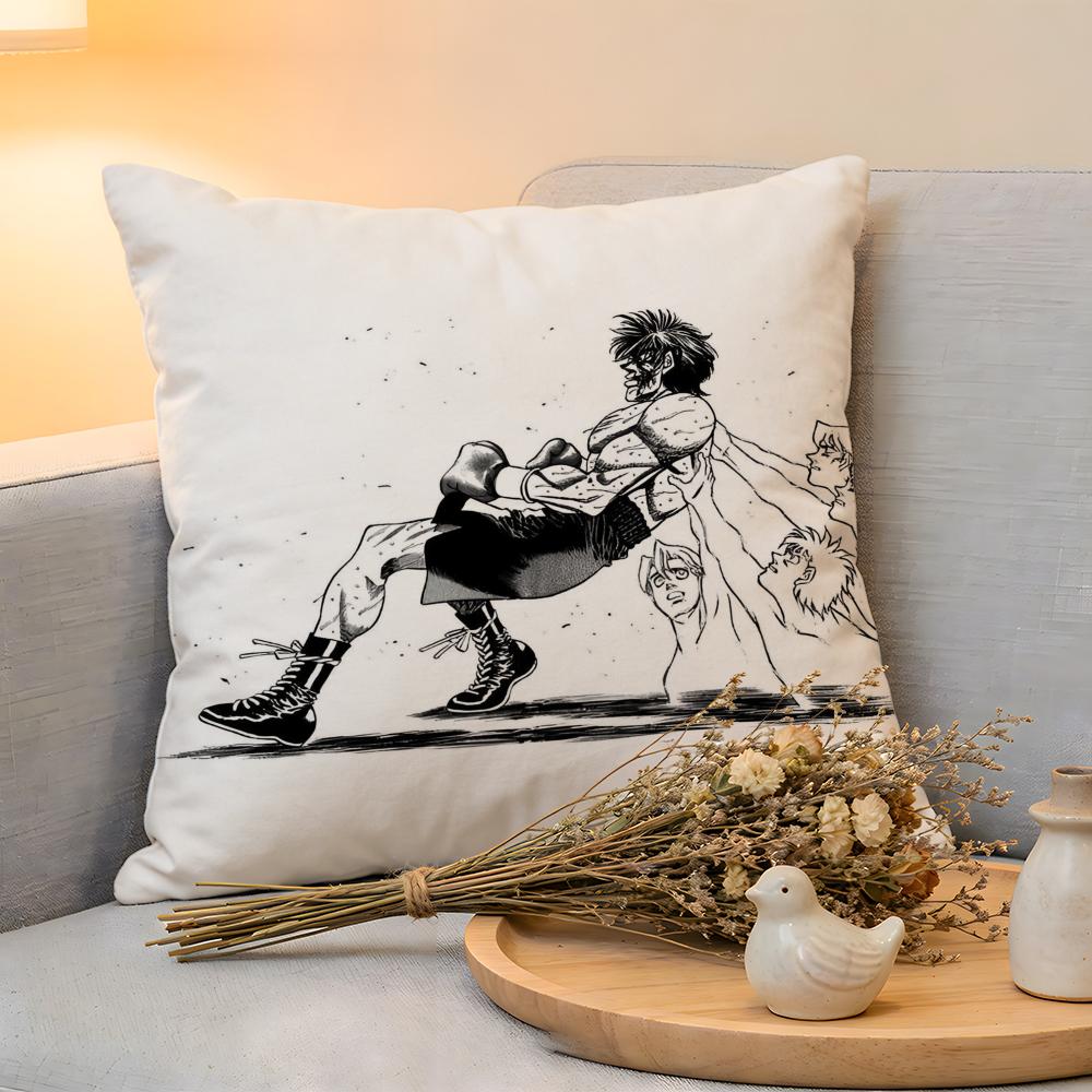 

Cushion Cover Linen SkinFriendly Soft Decorative Case for Sofa Home Decor Vintage Anime HHajime no Ippo Pillow cover 30x30cm