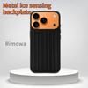Özel Hediye Kutusu 3D Oluklu Çizgili Şık Rimowa Bagaj İçin IPhone 17 Pro Max 16 15 14 13 İçin Telefon Kılıfı Alüminyum-magnezyum Alaşımlı Sert Kapak