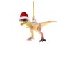 Festive Flat Dinosaur Acrylic Christmas Ornament Cheerful Vehicle Decoration Gift For All Ages