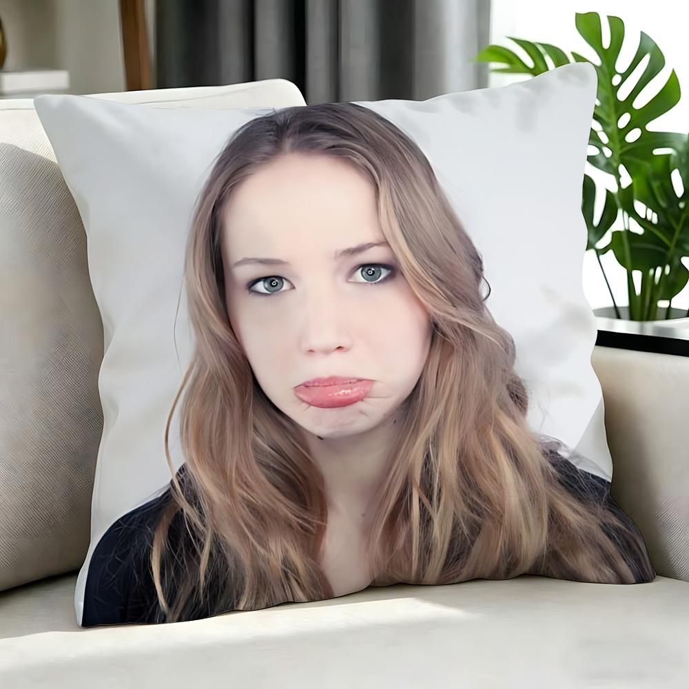 Movie Jennifer Lawrence Cushion Cover Cushion Cover Set 4Pcs 50X50 45X45 40X40 Pillowcase Decorative Sofa Home Decor