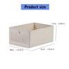 4pcs Breathable Beige Linen Storage Boxes with Clear Window Foldable Closet Organizers for Clothing Sheets and Toy