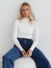 Womens  Casual Long Sleeve V Neck Chambray Blouse Top