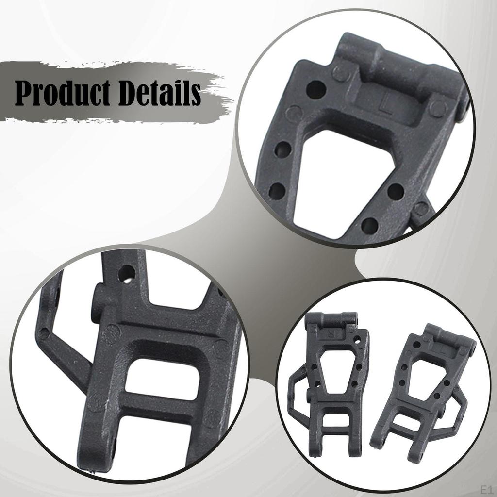 2x RC Rear Lower Suspension Arm Enhanced Stability Easy to Install DIY Spare Parts Swing for