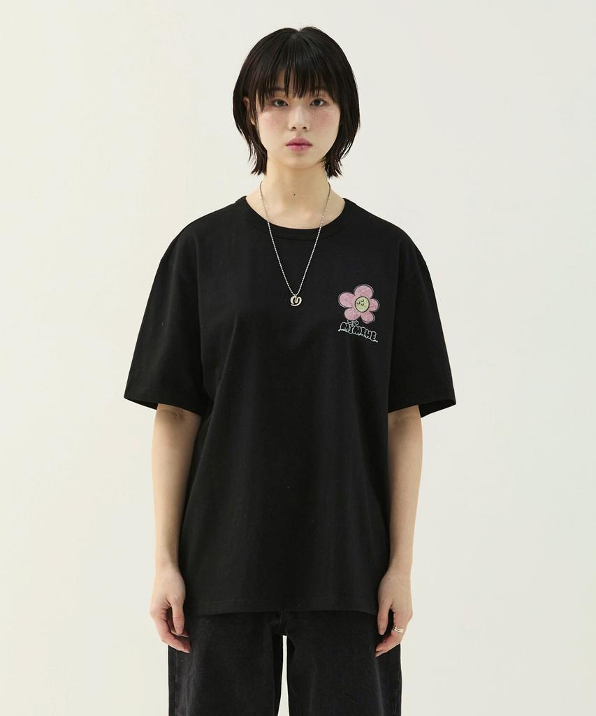 Mimdeowodeulobeu Bureu X Mimthe Flowerpot T-Shirt_Black