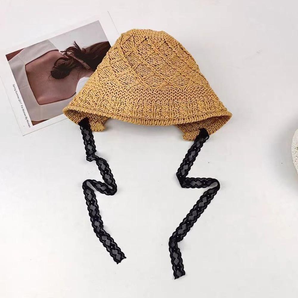 Lace Sunscreen Hat Anti-UV Beach Hat New Visor Cap  Summer