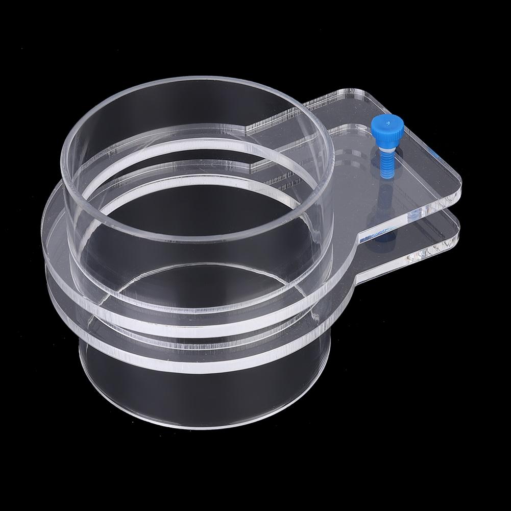 Transparent Acrylic Durable Adjustable Aquarium Fish Feeder Fish Tank Tiepiece Feeding Circle Ring