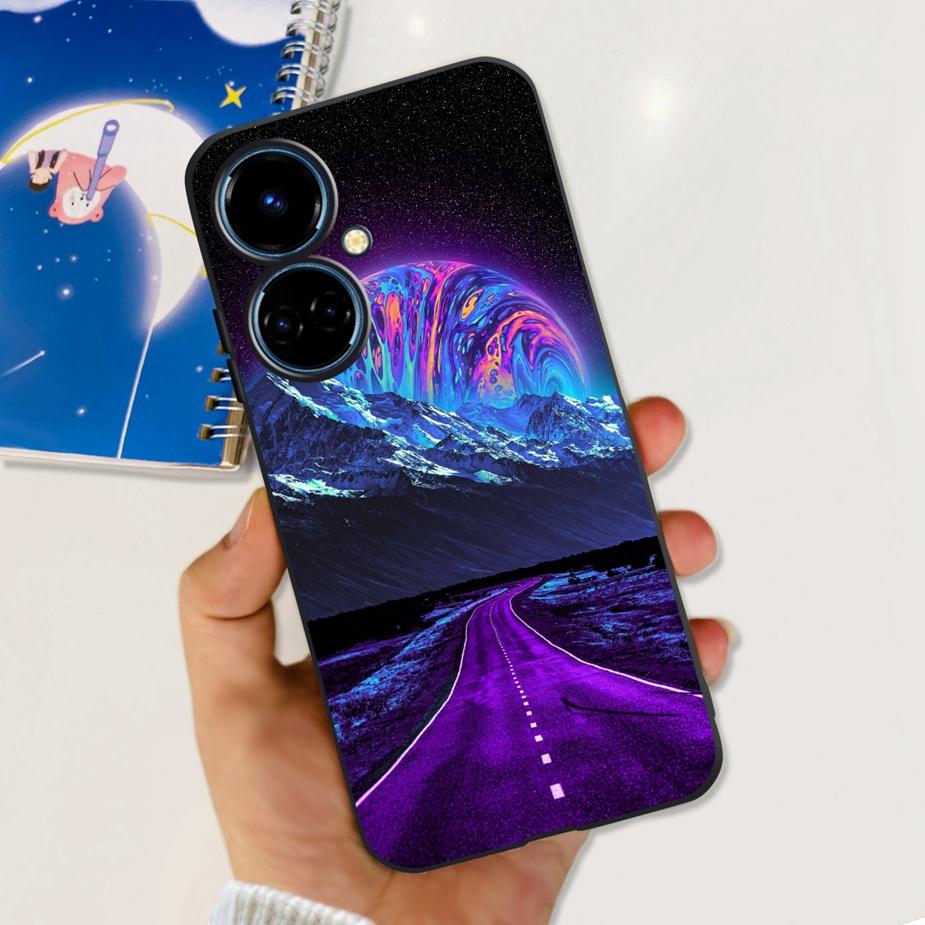 For Tecno Camon 19 Neo Case CH6i New Fashion Painted Cover Soft Silicone Phone Case For Tecno Camon 19 Pro 5G Camon19 Neo Bumper