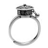 Retro Six-Word Mantra Ring Opening Simple Ethnic Style Old Faith Amulet Rotating Ring Women
