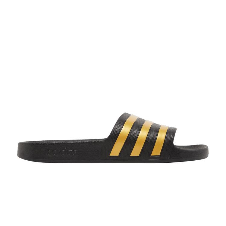 Шлепанцы adidas Adilette Aqua  Черный Золотой Металлик  40.5