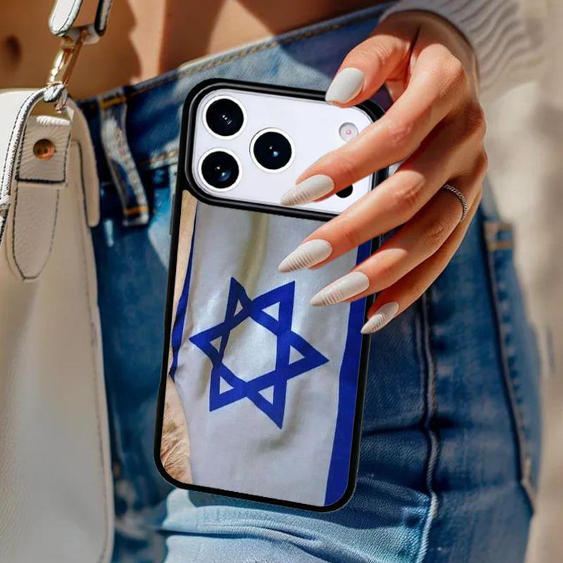 

Trend Bumper Israel Flag Phone Case For iPhone 17 Air 14 15 13 12 Max Cover For Apple 16e 11 Pro Max Plus Coque iPhone 16