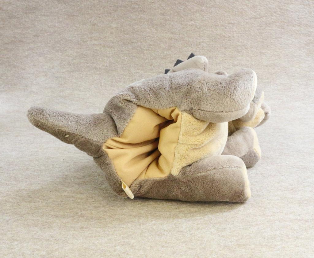 Take-Off Triceratops Hand Puppet, 13.5" H x 4.7" W x 7.7" D, Polyester