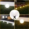 Outdoor Solar Spherical 5in1 Lawn Light Waterproof Landscape Lighting for Courtyard Terrace Walkway Wedding Party Decoration