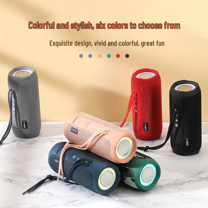 Boxă Bluetooth Portabilă Waterproof TG227 cu Design din Material Textil și Subwoofer USB/Card