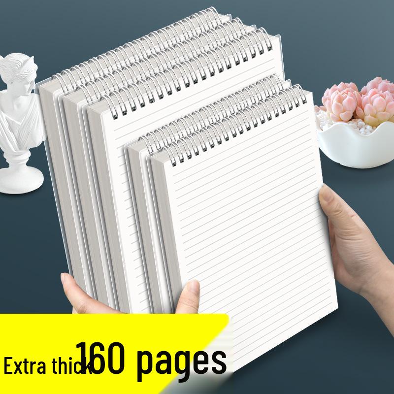 Spiral Bound A5/B5 Notebook: Lined, Grid, & Blank Pages, Ideal for Students and Planning