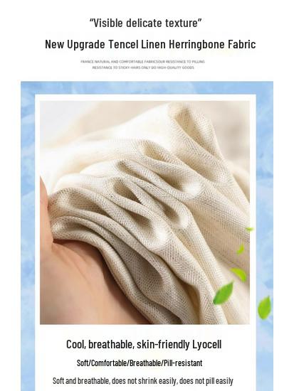 Women's Wide-Leg Lyocell Pants - 2026 Summer Breathable Tencel Linen, Casual Straight-Leg Design