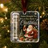 Acrylic Resin Christmas Cash Holder Ornament Reusable Hanging Cash Gift Card Holder For Christmas Tree Decoration