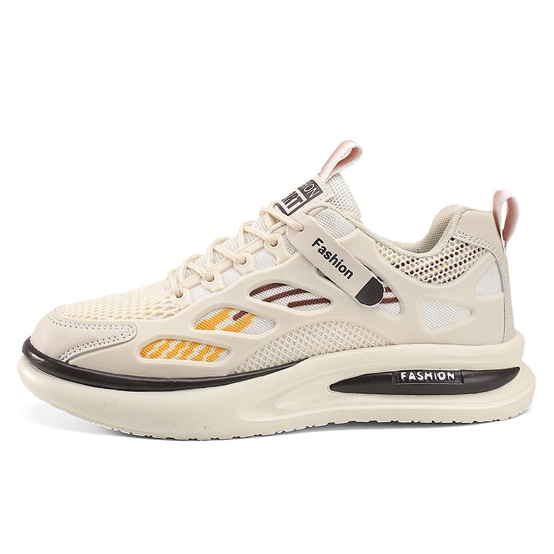 

Мужская спортивная обувь с круглым носком, повседневная спортивная обувь, рекомендуемая новая мода, трендовая универсальная модель на весну и осень 39 бежевый