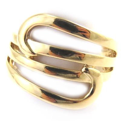 Ring Gold Plated 'Choreography' Golden - 21 Mm