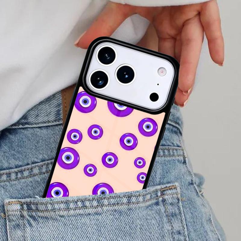 Evil Eye soft Phone Case for iPhone 16e 15 14 13 12 17 Pro Max Plus Air 17pro Cover Coque