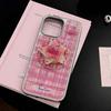 Gilt Mobile Phone Case Apple 16promax Red Plaid Cherry Iphone15 Electroplating 14 Suitable for Various Models