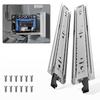 PHWALK Lockable Drawer Slides, 30cm Long, 68kg Load Capacity, Ball Bearings, Full Extension, Set of 2 (68kg Lock, 300mm)
