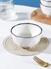 10-Piece Nordic Style Ceramic Bowl Set for Home - Rice, Soup, and Fruit Bowls
