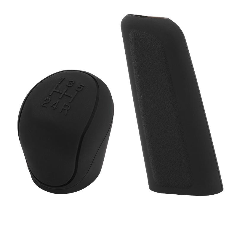 

1set/order Universal Car Handbrake Cover Sleeve and Gear Shifter Shift Lever Knob Cover Handbrake Cover and Gear Shift Cover чорний