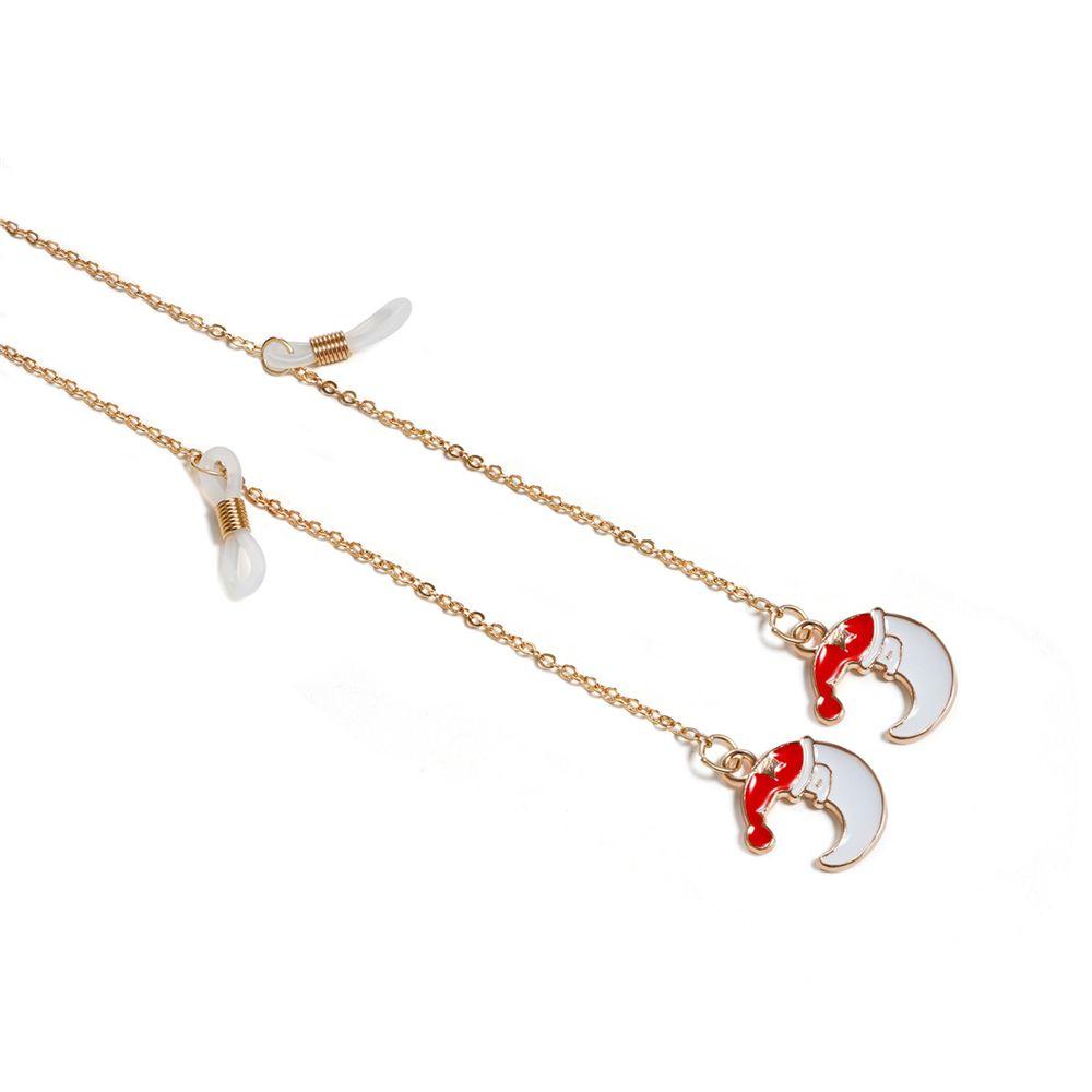 

Women Men Christmas Metal Charm Pendant Glasses Chains Sunglasses Chain Eyeglasses Strap Santa Claus