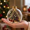 Christmas Party Favors Story Ornament Acrylic Hanging Angel Santa Claus Indoor Festive Atmosphere Decor Candy House Designs Ball Shape Decoration