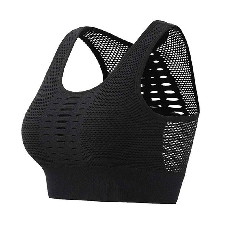 Women's Ultra-light Breathable Mesh Padded Sports Bra For Gym And Yoga Activities