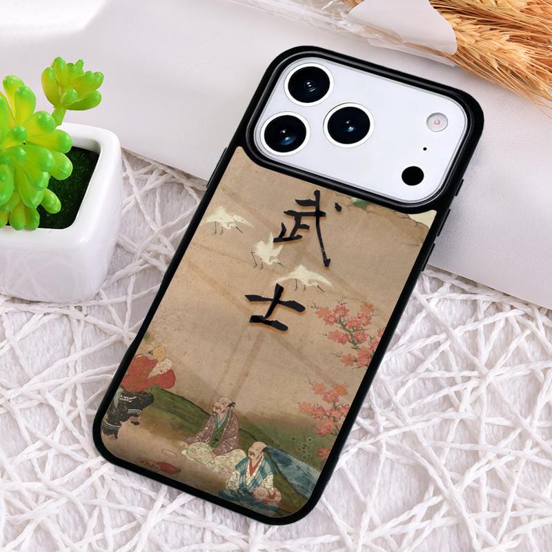 Samurai Japan Shockproof Phone Case for iPhone 17 Air 16e 15 11 12 14 13 Pro Max Cover Coque