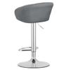 EAST stool - velvet gray / chrome base x 2
