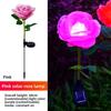 1/3 Heads LED Simulated Solar Lights Waterproof 5 Colors Outdoor Decorative Solar Light Lawn Decoration Landscape Light