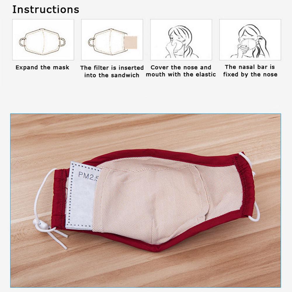 Tcare 10 Stück/Los 5 Schichten PM2.5 Filter Maskenpapier Aktivkohle Erwachsene Kinder Masken Anti Staub Smog Mundmaske Gesichtsmasken Filter