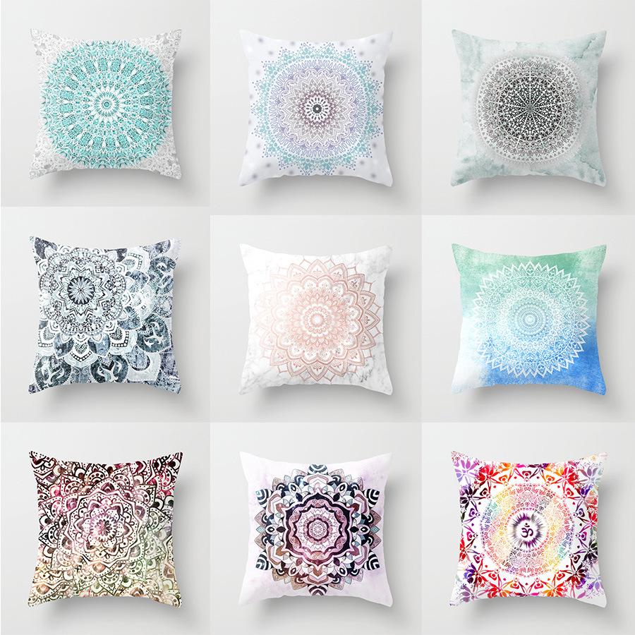 New Mandala Series Ethnic Theme Polyester Pillow Case Cushion Exotic