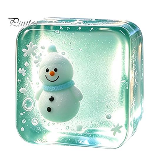 Halloween Party Favors Stress Relief Toy for Christmas, Anxiety Reduction Ice Cube Squeeze Relieving Toy, Slow Rising Clear Sensory Holiday
