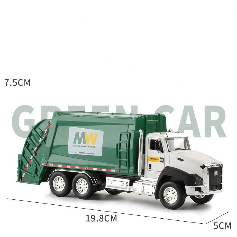 Kids 1:50 Alloy Truck Model Engineering Vehicle Excavator Bulldozer Head Dumper Truck Crane Tanker Toys Boys Radio Control Gift