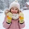 Waterproof Children Ski Gloves Non-slip Kids Winter Mittens Cute Snow Gloves  Ski