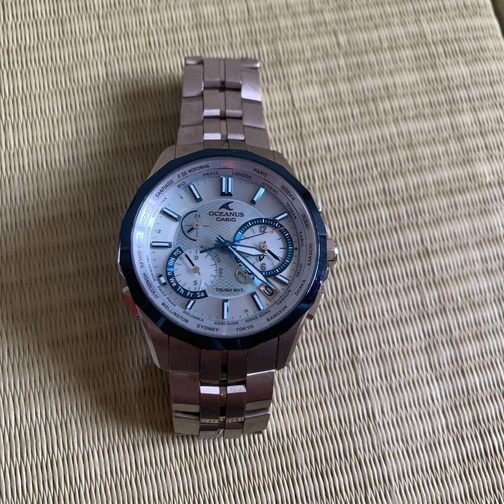 Used Watch, Casio, Oceanus, Silver x Blue