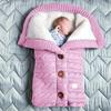 Velvet-Lined Knitted Baby Stroller Sleep Sack